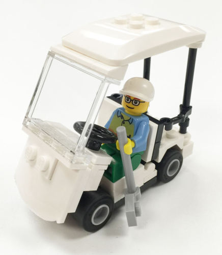 Constructibles® Golf Cart Mini Model LEGO® Parts & Instructions Kit