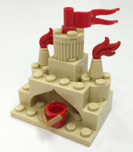 Constructibles® Sandcastle Mini Model LEGO® Parts & Instructions Kit