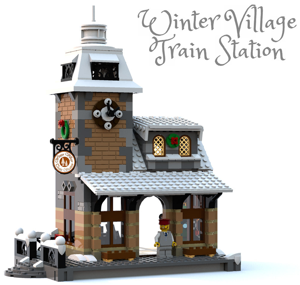 Constructibles Winter Village Train Station