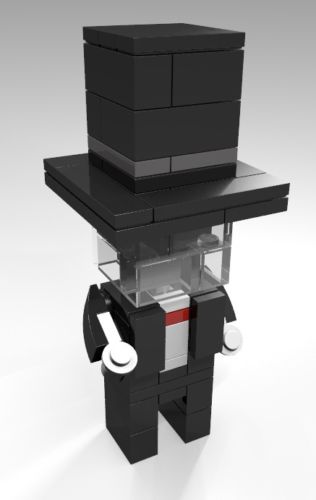 Constructibles® CubeVille Invisible Man - LEGO® Parts & Instructions Kit