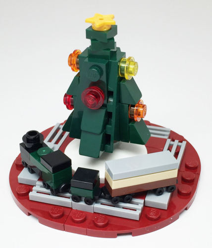 Constructibles Mini Christmas Tree with Train - LEGO® Parts & Instructions Kit